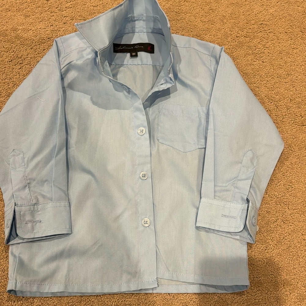 Johnnie Lane 3T Blue Button Down Shirt BOYS